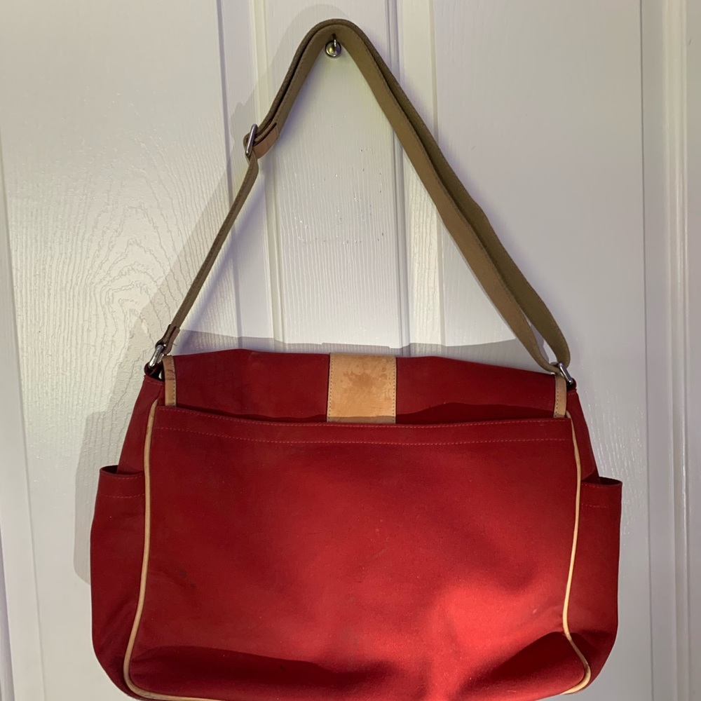Red Coach computer bag - Picture 2 of 2